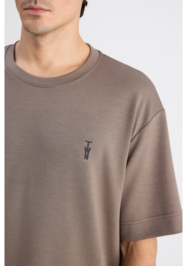 Twn Relaxed Fit Vizon Düz T-shirt 6ec144701535m Çok Renkli