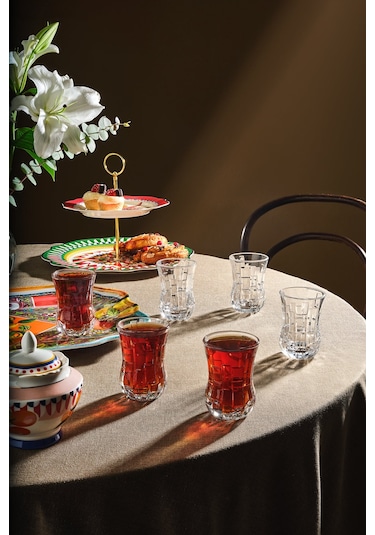 Rcr Etna 6'lı Çay Bardağı Takımı Şeffaf