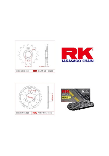 Rk Zincir Dişli Seti Kawasaki Z 1000 10-14