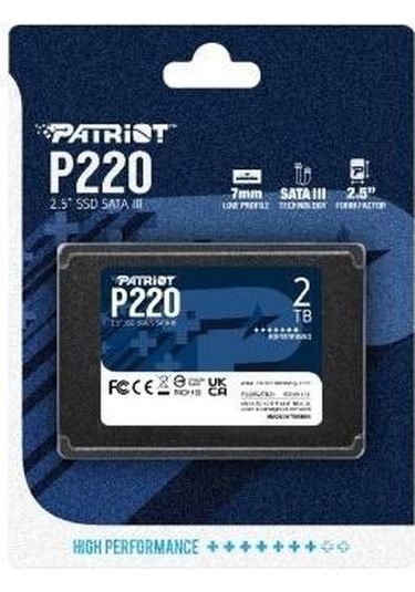 Patriot P220 2tb 550/500mb/s 2.5 Sata3 Ssd Disk P220s2tb25