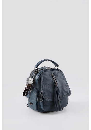 Ççs 17544 Kadın Omuz Ve Sırt Çantası MAvi