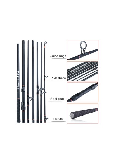 MSO High Quality 3.6M Karbon Fiber 7 Parça Olta Kamış