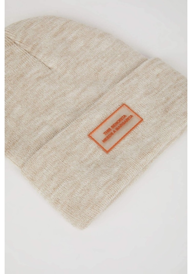 DeFacto Kadın Dokuma Etiketli Triko Bere R7496AZ24WNBG26