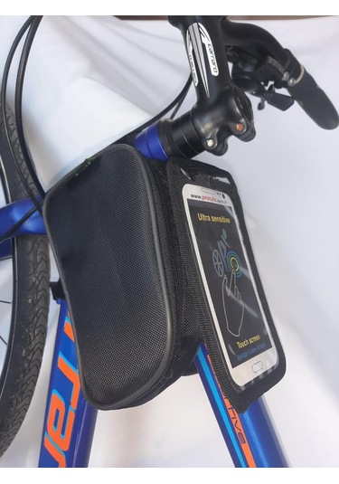 Bisiklet Kadro Üstü Heybe Çanta Dokunmatik 6 inç PROCYCLE Siyah