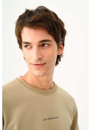 Loft Erkek Sweatshirt Bej Lf2034268 25kp69000079 P6935 Bej