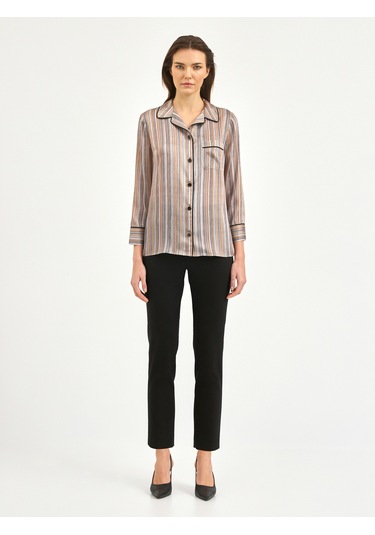 Karaca Kadın Regular Fıt Gömlek-taş 12.25s.04.104 Taş