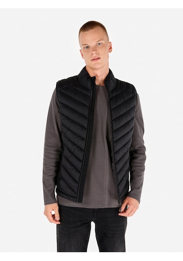 Colins Siyah Erkek Yelek Cl1071238 Q1.v1 Blk Siyah
