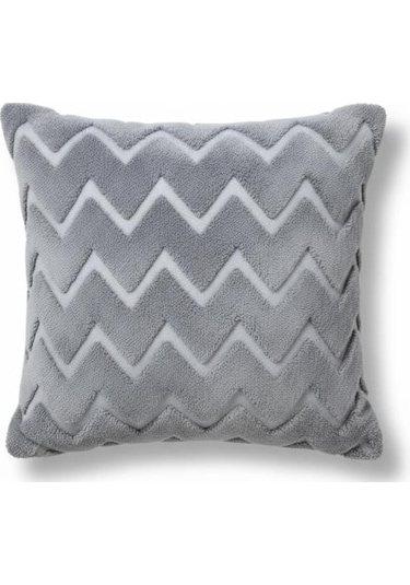 Linen Bohem Soft Punch Gri Kırlent Kılıfı 2 Adet 43x43 Gri