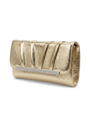 Varol 441 Clutch Kadın Portföy Çanta Altın