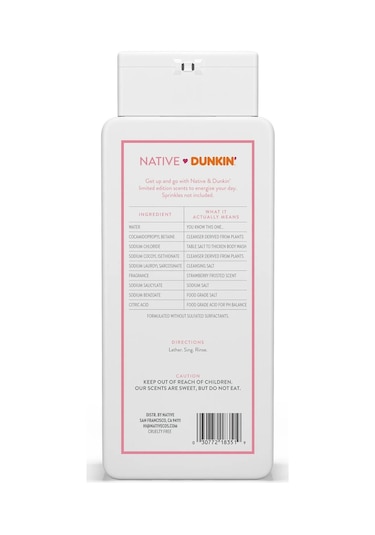 Native Dunkin Strawberry Frosted Vücut Şampuanı 532ml Çilek
