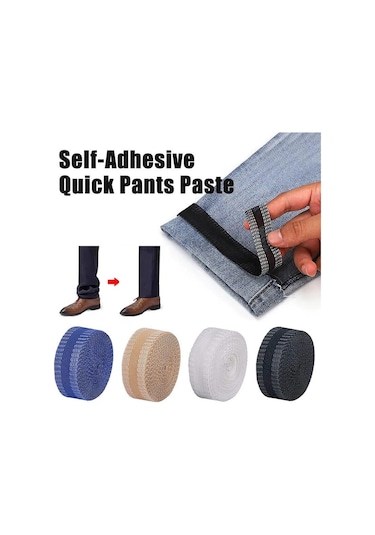 Siyah Pantolon Bacaklar Kenar Kısaltma Dikiş Araçları İçin Kendinden Yapışkanlı Bant Bant Yapı Hemming Demir On Cırt Bant 56414286