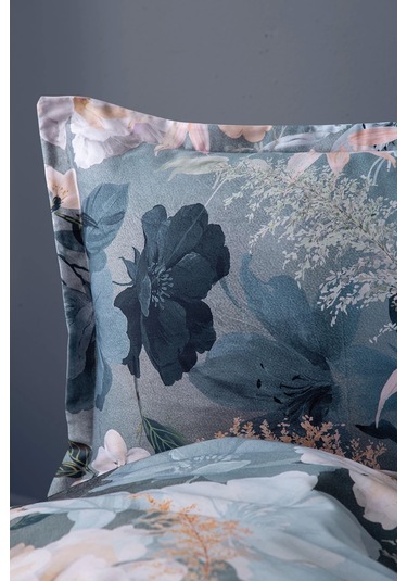 Katie 300 Tc 120 Tel Dijital Pamuk Saten Nevresim Takımı Çift Kişilik Çok Renkli