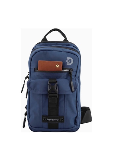 Discovery Shield Rfıd Korumalı Sürdürülebilir Sling Sırt Çantası Mavi 2