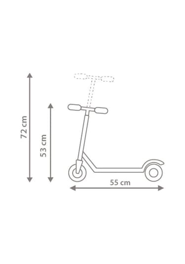Kırmızı 3 Tekerlekli Işıklı Scooter Kırmızı