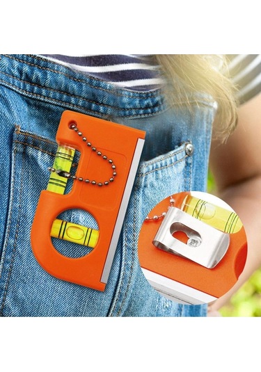 Rodex Cep Tipi Mini Su Terazisi Kırmızı Mıknatıslı Su Terazisi 20