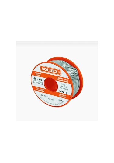 Soldex Sn60 Pb40 Lehim Teli 1.6mm 200gr