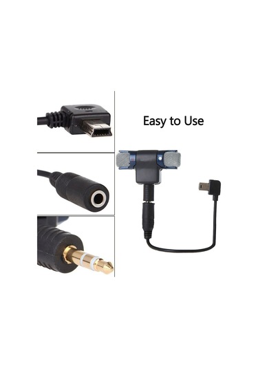 Springsun Mikrofon Stereo Mikrofon 3.5mm Fiş Usb Adaptör Kablosu Yedek