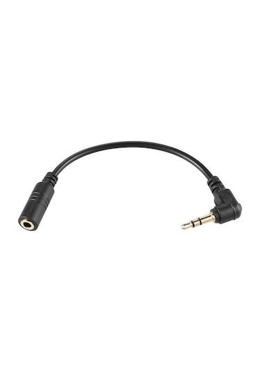 Hombey Telefon Mikrofonunu Bilgisayara Ve Dslr Kameralara Çeviren 3.5mm 4-3 Kutup Adaptör Kablosu 13cm