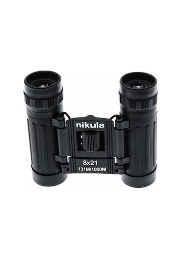 Nikula 8x21 El Dürbünü - Siyah - Kauçuk Kaplama Siyah