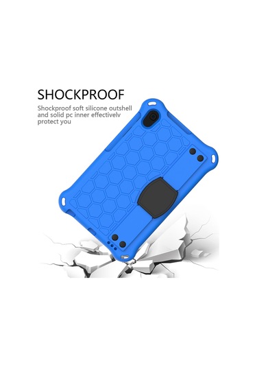 Galaxy Tab A 8.4 İnç 2020 T307/t307u Tablet İçin Kılıf, Düşmeye Karşı Dayanıklı, Stand Ve Kayışlı Mavi