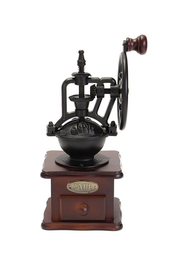 Dönme Dolap Tasarımı Vintage Manuel Kahve Değirmeni Seramik Hareketli Retro Ahşap Kahve Değirmeni