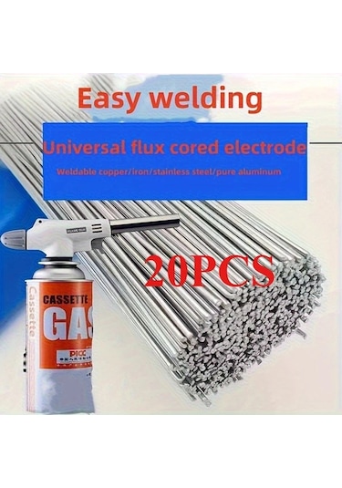 Elmpaly Gümüş 40/20'li Çubuk Lehim, Bakır Demir Paslanmaz Çelik Dıy Ev Tamiri