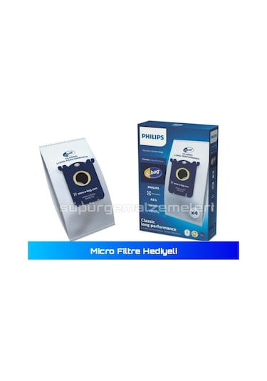 Philips Fc 9300 - 9310 Serie Silentstar Kutulu Toz Torbası 4Lü (523378001)