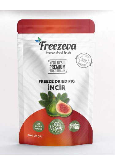 Freezeva Dondurularak Kurutulmuş Dilim İncir 25 Gr Freeze Dried İncir- İncir Kuru Meyve Cipsi 25 G