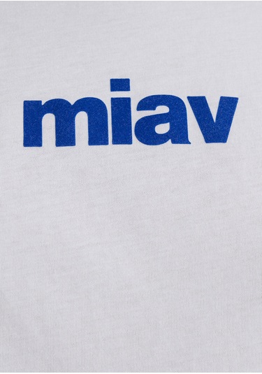 Mavi - Miav Baskılı Beyaz Tişört 1610622-620 Beyaz