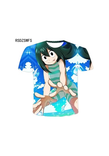 Snapbuy Benim Kahraman Akademi Boku Hiçbir Kahraman 3d Baskılı T-shirt - Erkek Kadın Çocuk Anime Streetweargökyüzü Mavi Gökyüzü Mavi