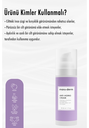 Maruderm AntiAge Kırşıklık Karşıtı Cilt Bakım Kremi 50 ML
