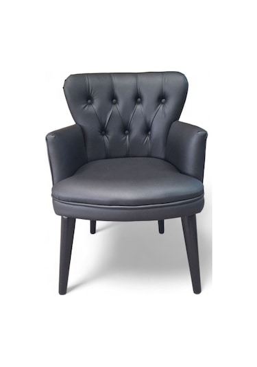 Siyah Deri Ahşap Ayaklı Ofis Koltuk Takımı Büro Koltuk Ve Kanepeleri Deri Ofis Büro Mobilyası Siyah