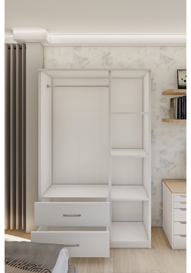 Gm 851 Home Aynalı 3 Kapı 2 Çekmeceli Gardırop