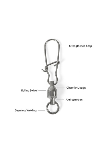 Xiyyadms Balıkçılık Pivoting Snap Pinleri 25 Adet - 0 Numara, Bakır Ve Paslanmaz Çelik, Tersine Çevirme Engeli, Dayanıklı Ve Korozyona Dayanıklı