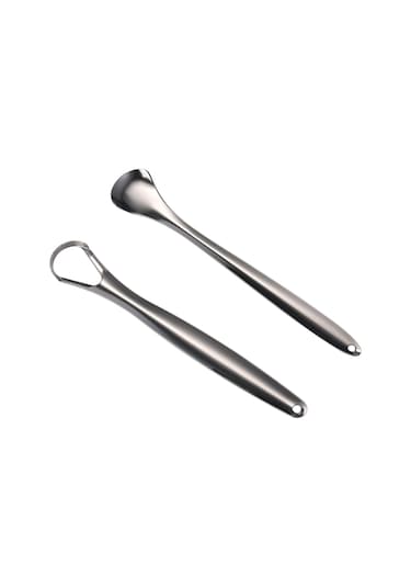 Samdoo 2 Adet Paslanmaz Çelik Dil Tarayıcı - Derin Temizleme, Ağız Kokusu Giderici, Ergonomik Tasarım, Taşınabilir Kutu