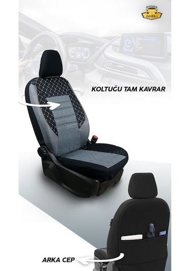Fiat Albea Tipo Linea Palio Egea Tempra Full Set Gofrajlı Gri