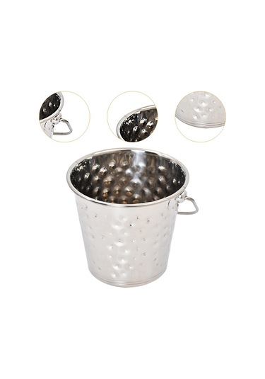 Homyl Partiler Için Buz Kovası Piknik Partisi İçecek 2,5l Gümüş