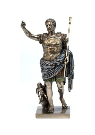 Veronese Wise Mitoloji & Tarih- Augustus Biblo-15,5 12,5 29,5 Cm