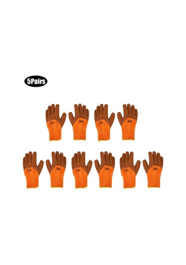 5 Çift Kalın Bahçe Eldiveni Dayanıklı Kaymaz Nefes Alabilir Bahçe İş Eldiveni