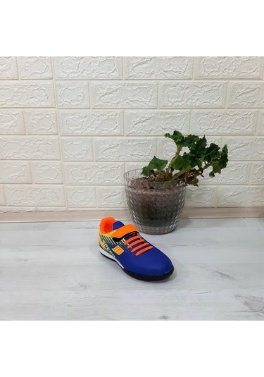 Mpone 1368 Mavi-turuncu Erkek Çocuk Halısaha Futbol Ayakkabı 001