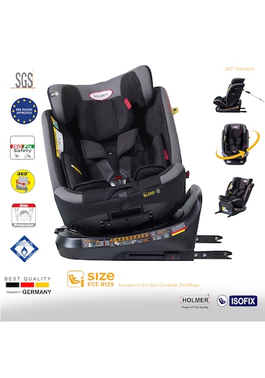 Holmer Capsula Multipro Aero 3D Profix İ-Size 360 Dönebilir Oto Koltuğu