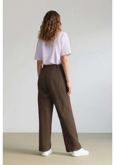 DeFacto Carrot Fit Pensli Pantolon Yüksek Bel Cepli Kısa Paça E0234AX24AUBN225