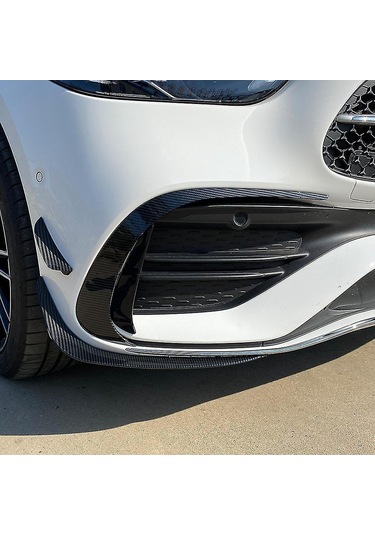 Symbee Mercedes-benz C-class W206 2021-2022+ C200/c260/c300 Ön Tampon Alt Spoiler 2 Parça Açık Siyah Plastik Kolay Montaj