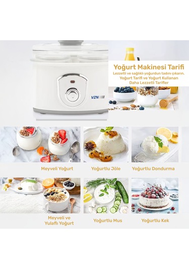 VZN KA4010 20 W 1.5 L 7 Kavanozlu Profesyonel Yoğurt Makinesi