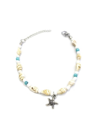 Deniz Kabuğu Halhal - Turkuaz Çok Renkli