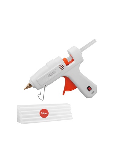 Geeksen 220v 40w Sıcak Tutkal Tabancası Premium Tutkal Çubukları Onarım Aleti 10 Adet Tu Silikon Tabancası