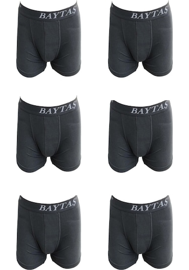 Baytaş Erkek Pamuklu Likralı Boxer 6'lı Paket 001