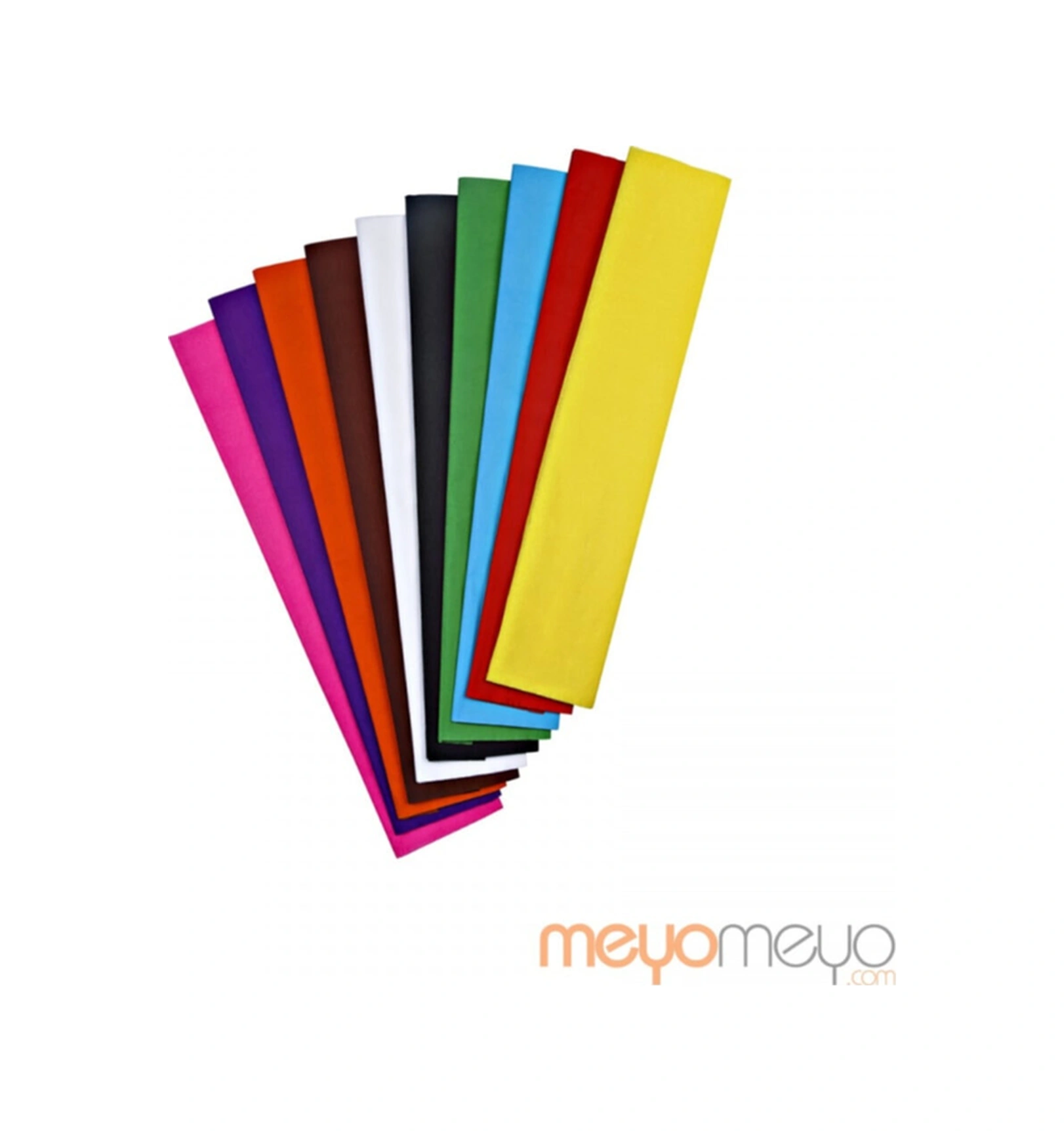 Renkli 50 200 Karışık Renkli 10 Lu Krapon Kağıdı