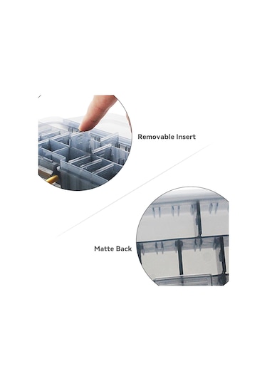 Jeehugo Gri M-3 Modeli Büyük Kapasiteli Olta Yem Kutusu - Tüm Olta Yemlerinizi Kolayca Saklayın