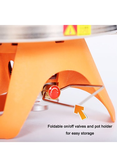 Xindoker Outdoor Kamp Fırını - Taşınabilir Tek Alevli Gaz Ocağı, Rüzgar Engeli İle 1800w, Çelik/alüminyum/krom,野炊/bbq İçin Çok Renkli